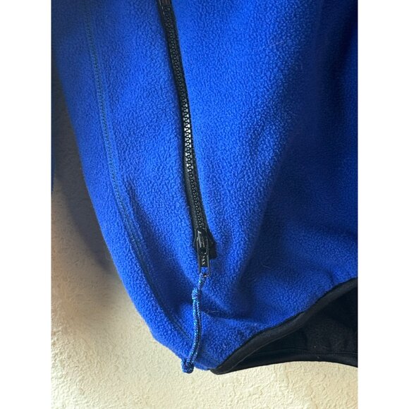 west marine Blue Fleece full zip sweatshirt Men's Small Made In USA pocket READ - Picture 3 of 8